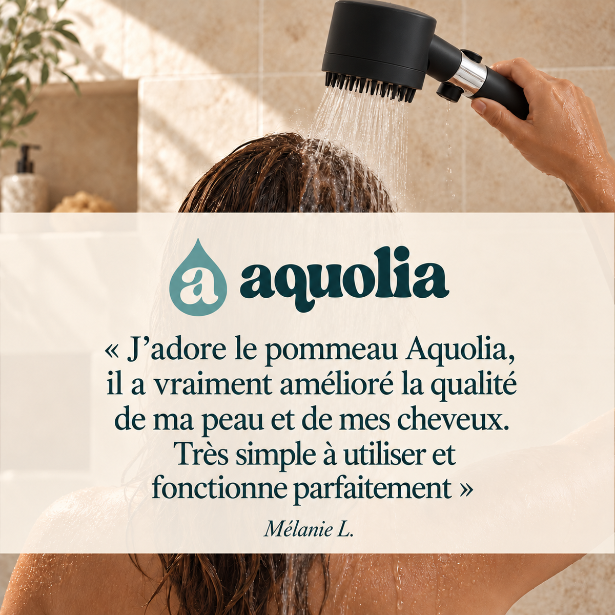 Avis client sur le pommeau de douche filtrant Aquolia